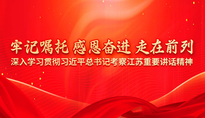 牢记嘱托 感恩奋进 走在前列——深入学习贯彻习近平总书记考察江苏重要讲话精神